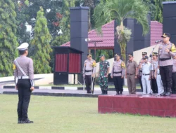 Kapolres Kuantan Singingi Pimpin Apel Gelar Pasukan Operasi Zebra Lancang Kuning Th 2025