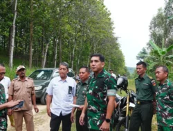 Dandim Boyolali Dampingi Danrem 074/Warastratama Tinjau Lokasi Rencana Pembangunan Yon Teritorial Pembangunan di Juwangi