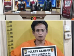 Kurang Dari 12 Jam, Pelaku Pembunuhan Berhasil Diringkus Polres Kampar.