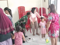Setiap Ada Kegiatan Posyandu, Pasti Babinsa Selalu Ada