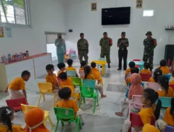 Danramil Gemolong Berikan Pembelajaran dan Motivasi kepada Siswa PAUD