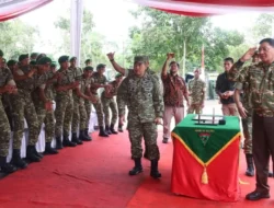 Perkuat Semangat Pengabdian, Menhan RI Kunjungi Yonif TP 851/BBC di Siak