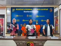 Satreskrim Ekpos Dua Kasus Menonjol, Tunjukkan Komitmen Dalam Pemberatan Kriminalitas di Kampar.