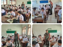 Peran Aktif Babinsa Danukudan Dalam Bantu Pendistibusian MBG di Sekolah