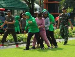 Peringati HUT Persit, Kodim Sragen gelar Lomba Permainan Tradisional