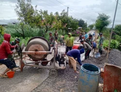 Sehari Pasca Pembukaan, Anggota Satgas TMMD Reguler 127 Kodim 0728/Wonogiri Langsung Tancap Gas