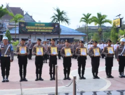 Polres Indragiri Hilir Gelar Upacara PTDH, Tujuh Personel Resmi Diberhentikan