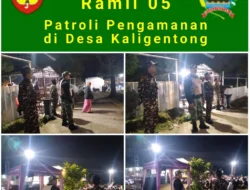 Patroli Malam Koramil Ampel, Perkuat Keamanan Desa Kaligentong