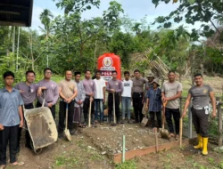 Sumur Bor untuk Balai Pengajian, Mahasiswa STIK Angkatan 83/WPS Hadir di Gampong Lamkawe, Pidie