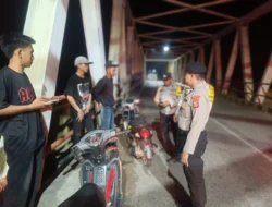 Polsek Tempuling Laksanakan Blue Light Patroli, Situasi Kamtibmas Aman dan Kondusif