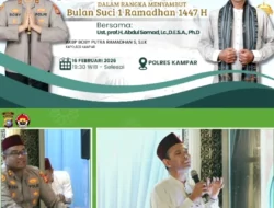 Sambut Ramadhan dengan Hati Bersih, Ustadz Abdul Somad ‘Sentuh Jiwa Masyarakat Kampar di Tabligh Akbar Polres Kampar!