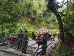 Bulan Puasa Bukan Penghalang Dalam Kemanunggalan TNI Dan Warga Di Lokasi TMMD 127 Kodim Wonogiri