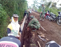 Gotong Royong Tanpa Batas, TMMD Kodim 0724/Boyolali Wujudkan Talud Penguat Infrastruktur Desa