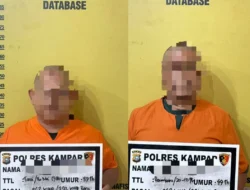 Polres Kampar Tangkap Kades dan Mantan Sekdes Tarai Bangun Terkait Pemalsuan Surat Tanah