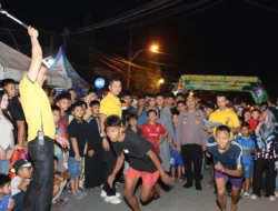Lomba Lari Fun Night 100 Meter 2026, Polres Indragiri Hilir Ajak Generasi Muda Jauhi Balap Liar
