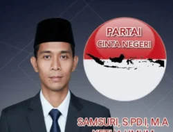 SAMSURI, S.PD.I, M.A., ADALAH PENDIRI DAN KETUA UMUM PARTAI CINTA NEGERI, SEBAGAI CALON PRESIDEN REPUBLIK INDONESIA PERIODE 2029 – 2034