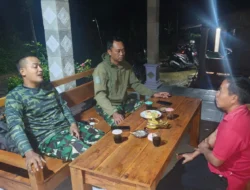 ‎Hangatkan Malam, Satgas TMMD 127 Kodim 0728/Wonogiri Anjangsana ke Rumah Warga
