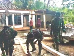 Tak Hanya Piawai Dimedan Perang, Satgas TMMD 127 Kodim Wonogiri Juga Piawai Dalam Pertukangan