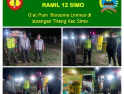 Babinsa Simo Turun Langsung Amankan Pasar Takjil, Warga Nyaman Berburu Menu Berbuka  Boyolali –
