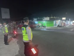 Patroli Malam TNI-Polri di Nogosari, Perkuat Keamanan Jelang Idul Fitri