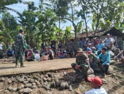 Jembatan Garuda Segera Dibangun, Danramil Wonosegoro Pimpin Warga Siapkan Peletakan Batu Pertama