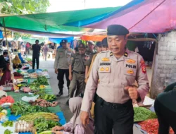 Polsek Tempuling Gelar KRYD Bersama Forkopincam, Sasar Premanisme di Pasar Sungai Salak