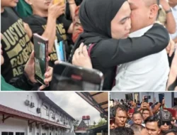 Disambut Salawat, Ratusan Warga Kawal Sidang Eksepsi Gubernur Riau Nonaktif Abdul Wahid.