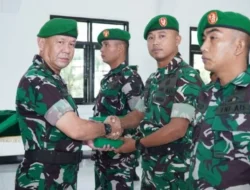 Kodim 0314/Inhil Gelar Korps Raport, Tiga Personel Resmi Pindah Satuan