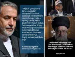Kabar mengenai wafatnya Pemimpin Tertinggi Iran, Ali Khamenei, sempat beredar.