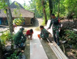 Semangat Gotong Royong TNI dan Warga, Jembatan Perintis Garuda di Sambi Dikebut Pembangunannya