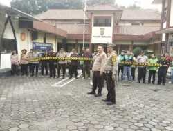 Polsek Pamulang Gelar Simulasi Sispamkota Dalam Rangka Pengamanan Wilayah Pamulang