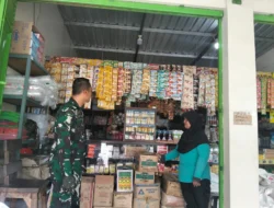 Pasca Lebaran, Serda Djoko Cek Toko bahan Kue & Plastik