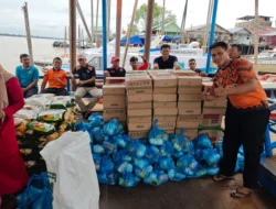 BPBD Inhil Salurkan Bantuan untuk Korban Kebakaran di Pulau Kijang.
