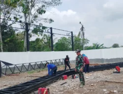 Babinsa Karanglor Aktif Pantau Perkembangan Pembangunan KDKMP