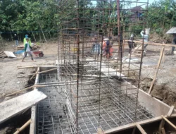 Pondasi Mulai Dicor, Jembatan Gantung Garuda di Desa Bolo Kian Nyata