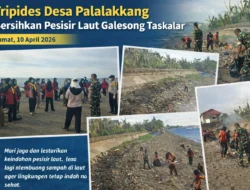 Tripides Desa Palalakkang Gelar Kerja Bakti Bersihkan Pesisir Laut