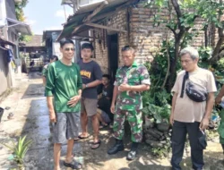 Sukseskan Solo Berseri, Babinsa Serengan Kerja Bakti Bersihan Lingkungan