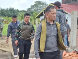 Dandim 0314/Inhil Tinjau Progres Pembangunan KDKMP di Wilayah Perairan Gaung