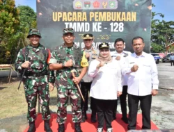 Pembukaan TMMD ke-128 Kodim Bengkalis, Danrem 031/WB Brigjen TNI Dr. Agustatius Sitepu, S.Sos., M.Si., M.Han Ajak Semua Pihak Bersinergi