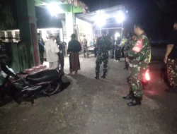 Patroli Malam Koramil Karanggede, Jaga Kondusifitas Wilayah Hingga Larut Malam