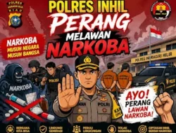 Polres Inhil Perang Lawan Narkoba, Pasutri Diamankan di Desa Bekawan kec. Mandah