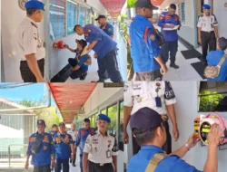 Tingkatkan Keamanan dan Kesiapsiagaan, Lapas Tembilahan Cek APAR Bersama Damkar Inhil