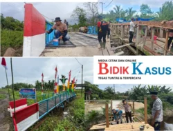 Polres Inhil Kebut Pembangunan Jembatan Merah Putih Presisi Tahap II Gelombang 2, Sejumlah Lokasi Rampung 100 Persen