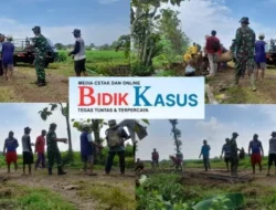 Terik Matahari Tak Padamkan Semangat Bekerja. 