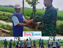 Kakek Sutarno sebagai “pelecut” Semangat satgas TMMD. 