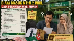 Sumbangan atau Pungutan? Biaya Masuk MTsN 2 Inhil Jadi Perhatian Wali Murid, Ini Rincian nya