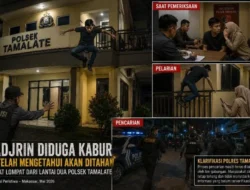 Diduga Akan Ditetapkan Jadi Tersangka,Fajrin Nekat Lompat dari Lantai Dua Polsek Tamalate Melarikan Diri