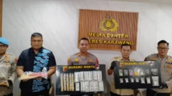 31 Kasus Narkotika, Sita Lebih dari 1,4 Kilogram Sabu Berhasil di ungkap Polres Karawang.