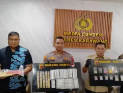 31 Kasus Narkotika, Sita Lebih dari 1,4 Kilogram Sabu Berhasil di ungkap Polres Karawang.