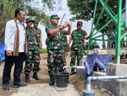 Sukseskan TMMD Reguler ke-128, Kasdam IV/Diponegoro Tinjau Sasaran Fisik Cor Jalan dan Pembangunan Sumur Bor di Sragen